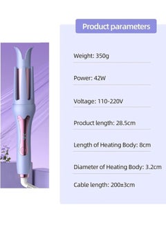 McDou 32mm Automatic Curler Tourmaline Ceramic Curling Wand 360° Rotating Curling Wand 3 Temperature Settings Dual Voltage and Anti-Scalding Create Beautiful Curls  - Image 5