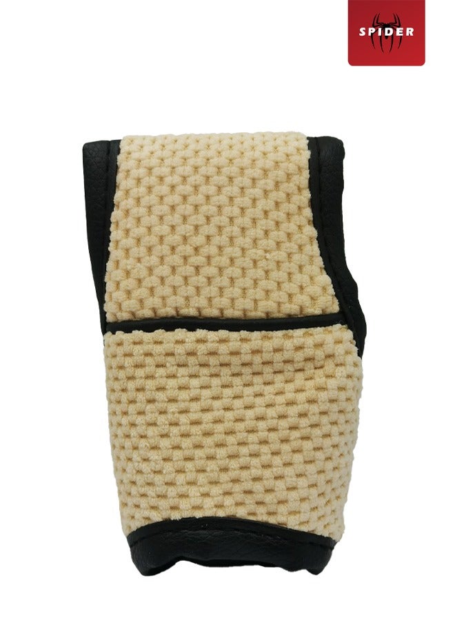 سبايدر غطاء ناقل الحركة الأوتوماتيكي من سبايدر بريميوم يونيفرسال مع مقبض تروس مريح ومريح بيج، أسود صغير GDT111 - Image 1