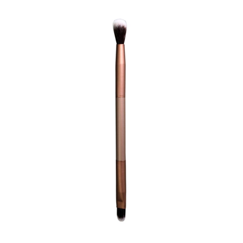 Professional Double-head Makeup Brush Eye Shadow Brush Foundation Powder Brushes with Metal Handle - Image 1