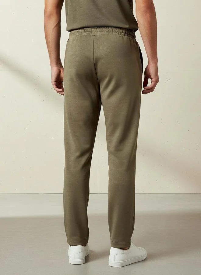 Kappa Green Kappa Men Regular Fit Joggers with 2 Way Stretch for Men | Best Price UAE