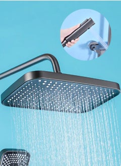 MODI Shower Set, Thermostaticc Shower Faucet Set Wall Mounted Shower Faucet Set Piano and Shower Keys with Bath Spout, Hand Sprayer  - Image 5