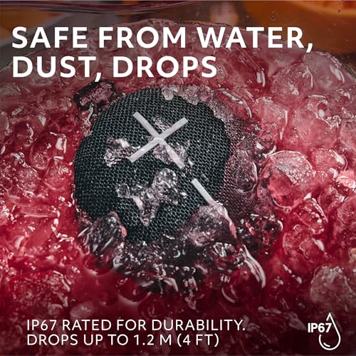 Ultimate Ears MINIROLL Ultra-Portable Waterproof Bluetooth Speaker, Big Bass, IP67 Dustproof, 131 ft Range - Gentle Black - Image 5