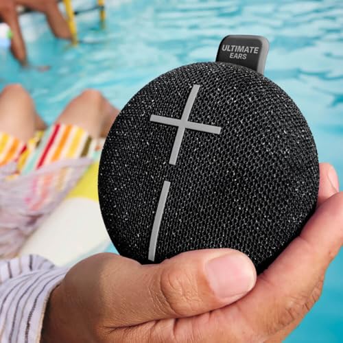 Ultimate Ears MINIROLL Ultra-Portable Waterproof Bluetooth Speaker, Big Bass, IP67 Dustproof, 131 ft Range - Gentle Black - Image 2