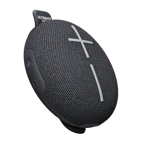 Ultimate Ears MINIROLL Ultra-Portable Waterproof Bluetooth Speaker, Big Bass, IP67 Dustproof, 131 ft Range - Gentle Black - Image 1