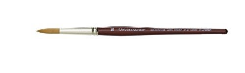 Grumbacher Goldenedge Golden Toray Round Watercolor Brush, Synthetic Bristles, Size 10 (4620.10) - Image 1