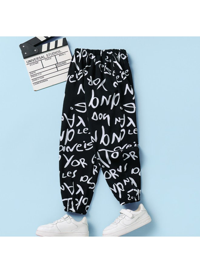 Badibadi spring And Autumn Children's Pants, Girls' Long Pants, Thin Mosquito-repellent Pants, Loose And Comfortable Casual Trousers - Image 3