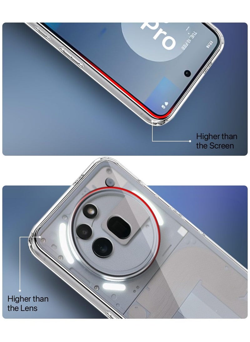 غطاء خلفي شفاف للغاية لهاتف Nothing Phone 3a Pro 5G، حماية 360 درجة، تصميم مقاوم للصدمات، غطاء خلفي شفاف لهاتف Nothing Phone 3a Pro 5G - Image 4