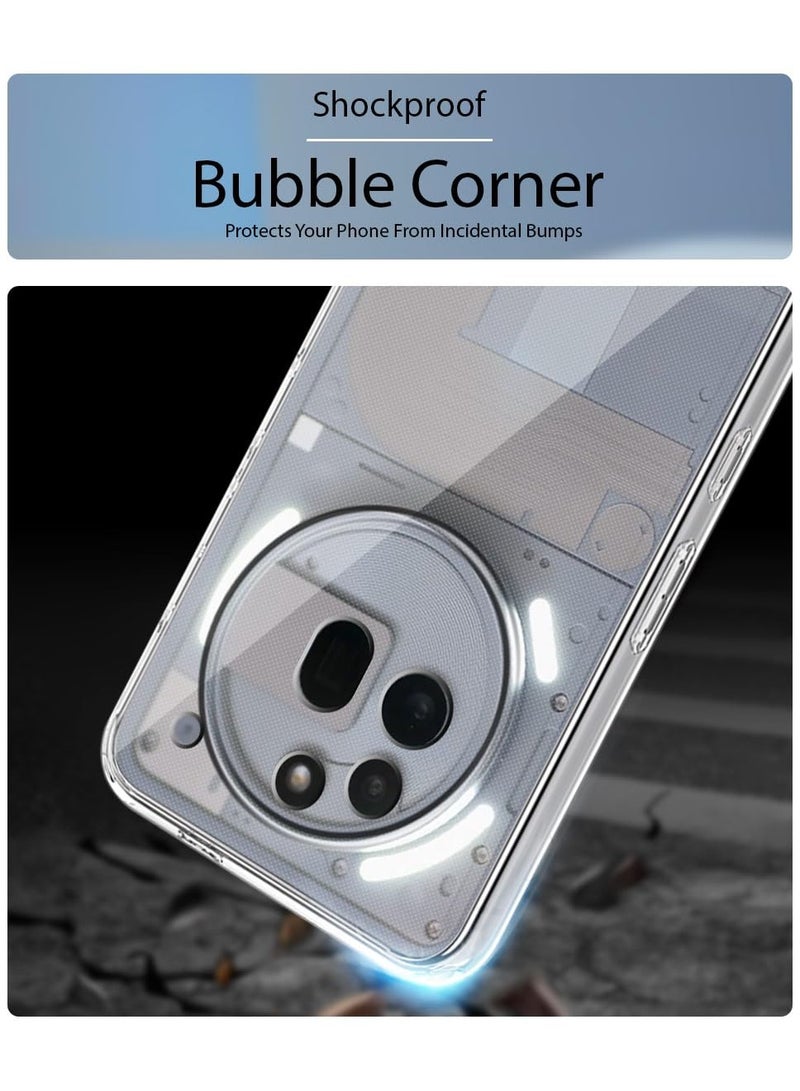 غطاء خلفي شفاف للغاية لهاتف Nothing Phone 3a Pro 5G، حماية 360 درجة، تصميم مقاوم للصدمات، غطاء خلفي شفاف لهاتف Nothing Phone 3a Pro 5G - Image 5