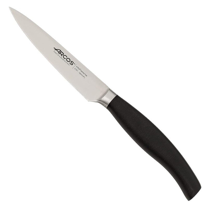 ARCOS Series Clara Stainless Steel Forged NITRUM 4 Office Knife Polypropylene Handle Black - Image 1