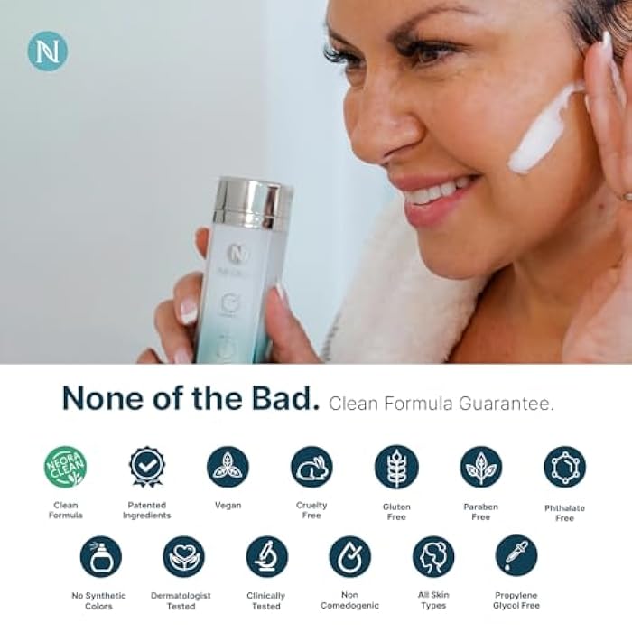 NEORA Age IQ - Day Cream with Bidens Pilosa, Peptides, Vitamin C & Jojoba - Hydrates, Smooths Fine Lines, Supports Radiance for All Skin Types -1 fl.oz. - Image 5