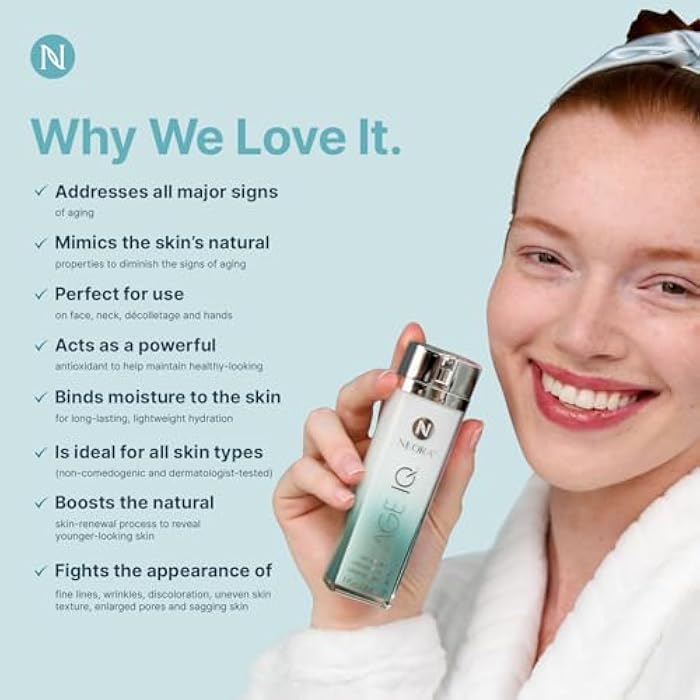 NEORA Age IQ - Day Cream with Bidens Pilosa, Peptides, Vitamin C & Jojoba - Hydrates, Smooths Fine Lines, Supports Radiance for All Skin Types -1 fl.oz. - Image 4