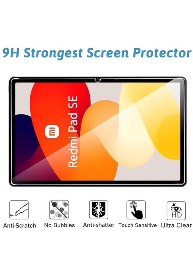 1 Pack Screen Protector Compatible with Xiaomi Redmi Pad SE 11inch 2023 9H Hardness Tempered Glass Film Ultra Resistant Anti-Fingerprints HD-Clear Tablet Film - Image 2