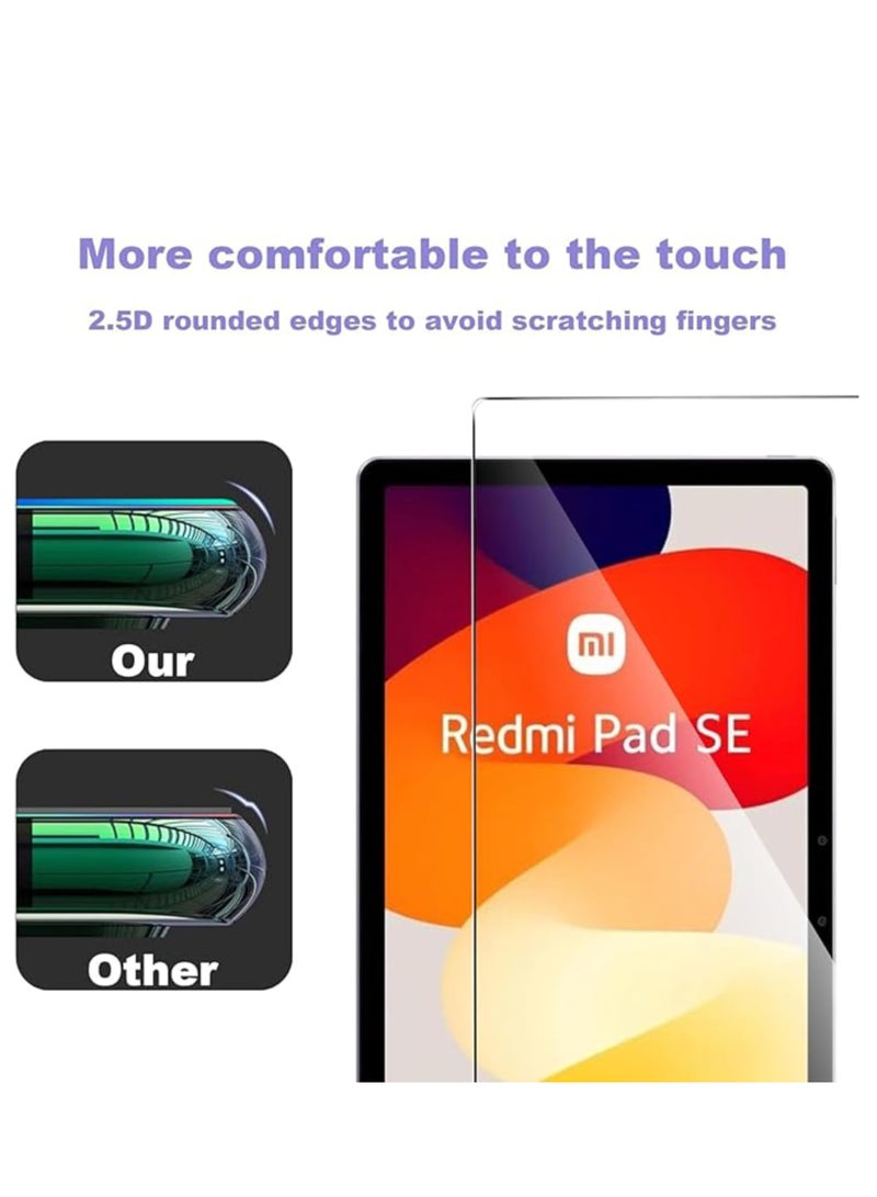 1 Pack Screen Protector Compatible with Xiaomi Redmi Pad SE 11inch 2023 9H Hardness Tempered Glass Film Ultra Resistant Anti-Fingerprints HD-Clear Tablet Film - Image 5
