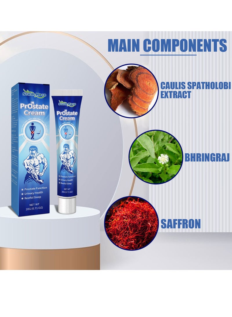 SOUTH MOON Men Prostate Enhance Cream Reduce Frequent Urination For Men Health Care Treatment 20g 