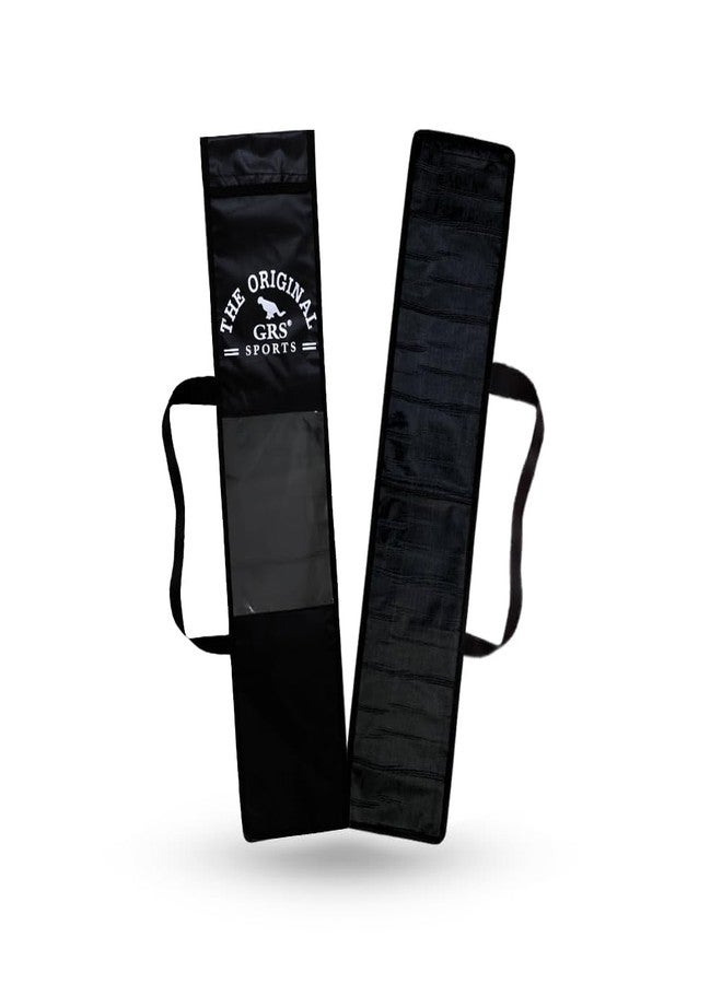 Grès GRS Bat Cover Full Size - Premium Tetron Material (Black, Pack of 1) | Heavy-Duty Polyester with Strong Shoulder Strap | Fits Wooden & Plastic Bats | Protective Carry Case - Image 2