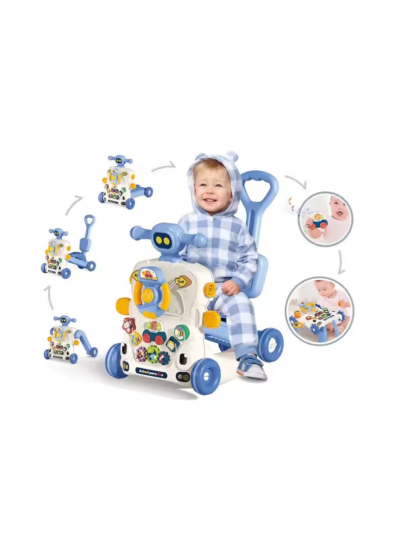 6-in-1 Multifunctional Activity Table & Baby Push Walker
