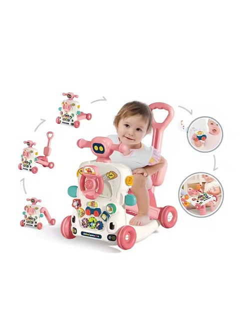 6-in-1 Multifunctional Activity Table & Baby Push Walker