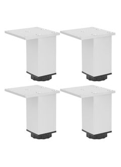 Thoraya 4Pcs Set Square‑Shaped Aluminum Alloy Adjustable Furniture Cabinet Table Sofa Legs Support(Square Furniture Leg 80mm Oxide Color )  - Image 2