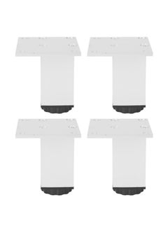 Thoraya 4Pcs Set Square‑Shaped Aluminum Alloy Adjustable Furniture Cabinet Table Sofa Legs Support(Square Furniture Leg 80mm Oxide Color )  - Image 1
