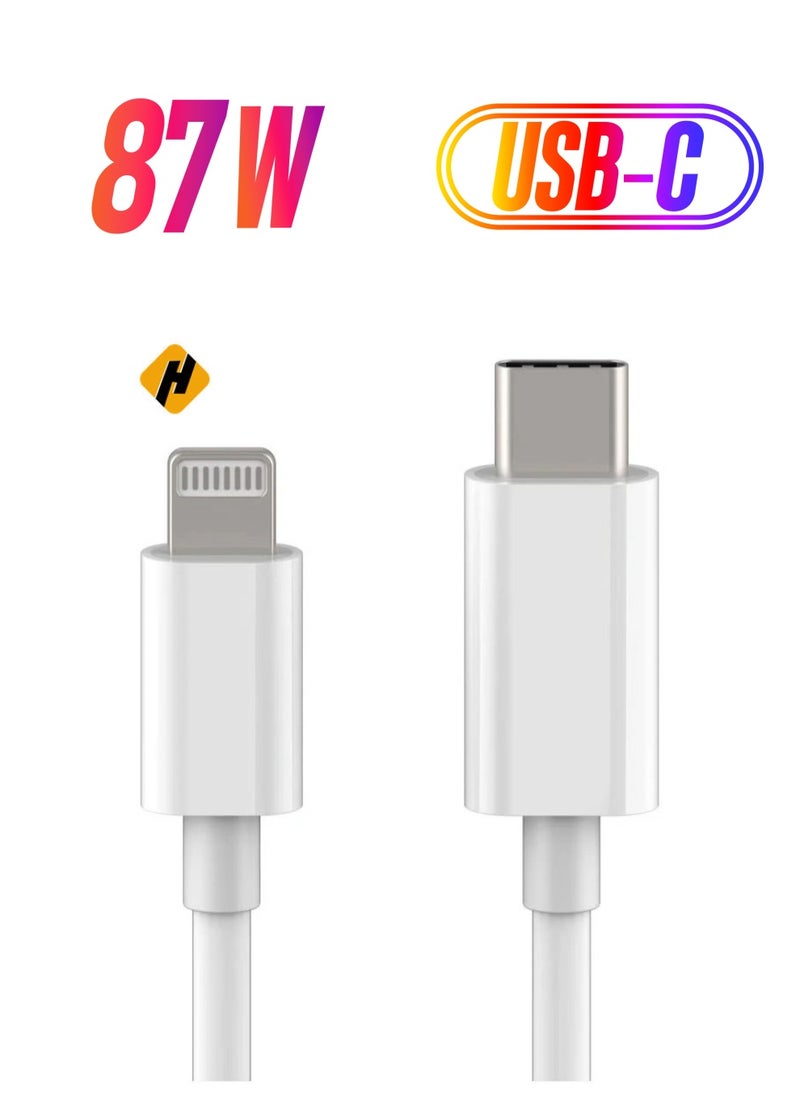 HuHa - USB C to Lightning Cable 6.6ft [Apple MFi Certified] PD Fast Charging and Hi-speed Syncing Cord Compatible with iPhone X/XS/XR/XS MAX/8/8 Plus, - Image 1
