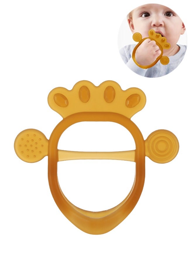 Baby Teething Toys，Soft Silicone Baby Teether for Soothe Babies Sore Gums Stimulating Gums Toys，New Born Breast Feeding Babies 0 to 6 Months