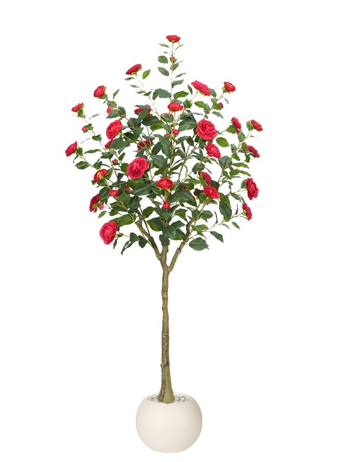 إن كي أكس نبات صناعي مزخرف للاستخدام الداخلي والخارجي، خضرة واقعية للمنزل أو المكتب أو غرفة المعيشة أو الفناء أو ديكور المدخل 170 سم - Image 1