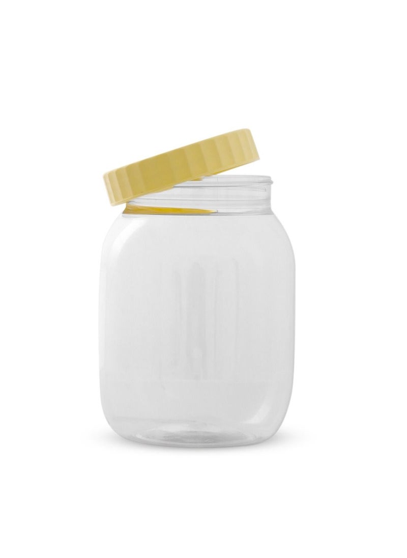 Generic Plastic Jar Container with lid keep Spices, Dry Fruits, Raisins,  Ideal for Kitchen 300ml- 1 piece  - Image 2