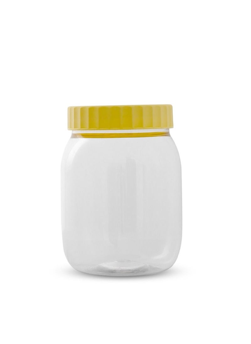 Generic Plastic Jar Container with lid keep Spices, Dry Fruits, Raisins,  Ideal for Kitchen 300ml- 1 piece  - Image 1