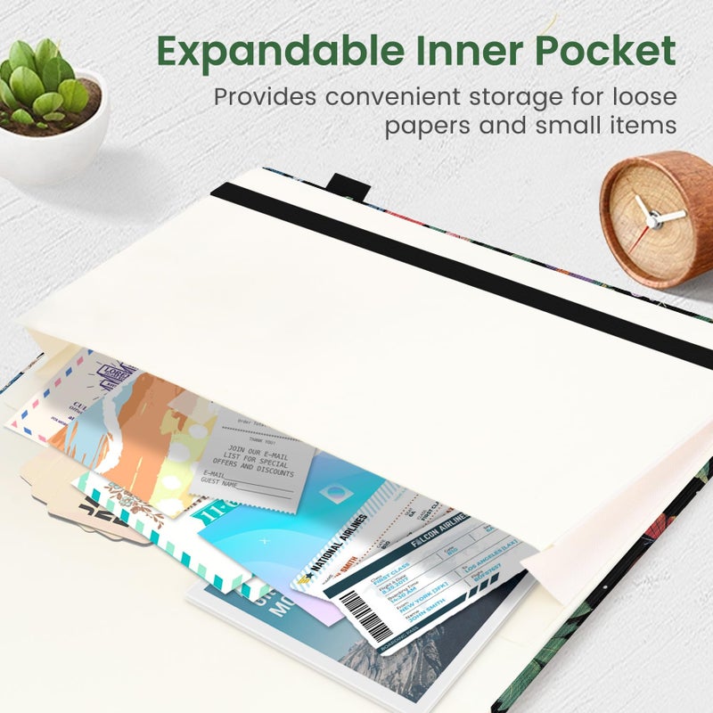 Taja Pretty Lined Journal for Women, Aesthetic Cute Hardcover Leather Journal for Writing, A5 College Ruled Notebook for Work & Note Taking, Perfect for Office School Home, 160 Pages, Hummingbird - Image 5