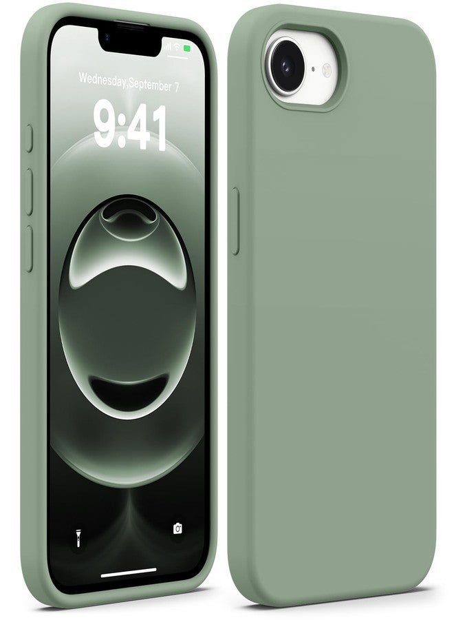 AOTESIER iPhone 16e Case, iPhone 16e Case, Food Grade Silicone Shockproof Military Grade Case for iPhone 16E 2025 6.1 inch with Anti-Scratch Microfiber Lining Inside, Green - Image 1