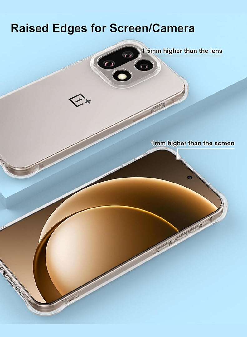 Case Up Clear Case for OnePlus 15 Shock-Absorption TPU Cell Phone Cover with Reinforced Corners, Soft Flexible & Crystal Clear Protective Bumper Case - Image 5