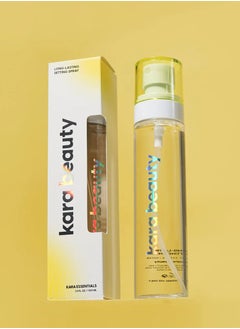 كارا بيوتي بخاخ تثبيت كارا بيوتي - كارا بيوتي Spray Setting Essentials بخاخ تثبيت طويل األمد يمنحك إطاللة مكياج مثالية تدوم طوال اليوم! تركيبته الخفيفة المميزة تجمع بين ماء الالفندر وطحالب البحر األيرلندية لتغذي بشرتك وتحافظ على انتعاش المكياج ومقاومته للتسرب. برذاذ ناعم ومريح، ُيعد الخطوة النهائية المثالية في روتين جمالك اليومي. كيفية االستخدام: .1 الخطوة األخيرة: استخدميه كآخر خطوة في روتين المكياج. .2 التحضير: رجي العبوة جيًدا قبل االستخدام. .3 التطبيق: أمسكي الزجاجة على بعد 12 بوصة من الوجه، ورشي الرذاذ بالتساوي بحركة متعرجة أو متقاطعة. .4 لمسة إضافية: يمكن استخدامه خالل اليوم إلنعاش المكياج واضافة شعور بالنضارة. يتميز بخاخ تثبيت كارا بيوتي بـ: * ثبات طويل األمد: يحافظ على مظهر مكياجك منتع ًشا ومضاًدا لالنتقال طوال اليوم. * تركيبة مغذية: غني بماء الالفندر وطحالب البحر األيرلندية، ليمنح بشرتك شعو ًرا باالنتعاش والترطيب. * رذاذ ناعم ومتجانس: يغلف البشرة بخفة دون أن يترك أي تكتالت أو شعور بالثقل. * مناسب لجميع أنواع البشرة: سواء كانت دهنية، جافة، أو مختلطة.  - Image 3