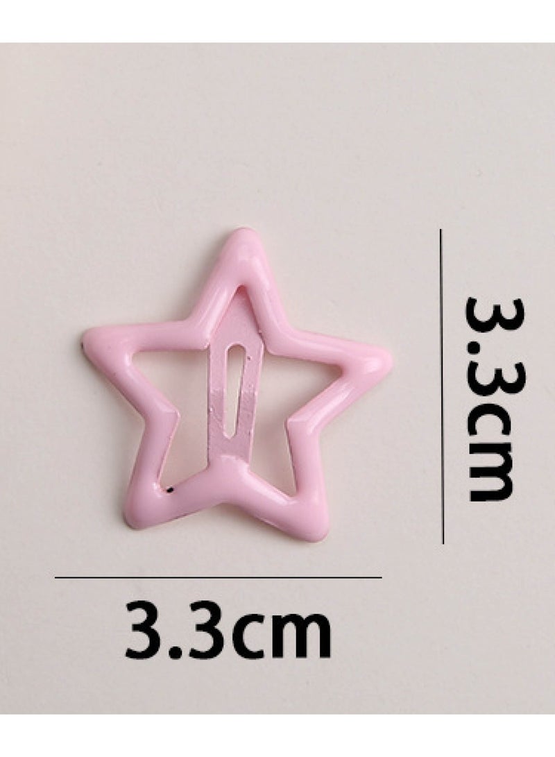 Hollow Star Decor Clips, Alloy Snap Fasteners 16 Pack - Image 2