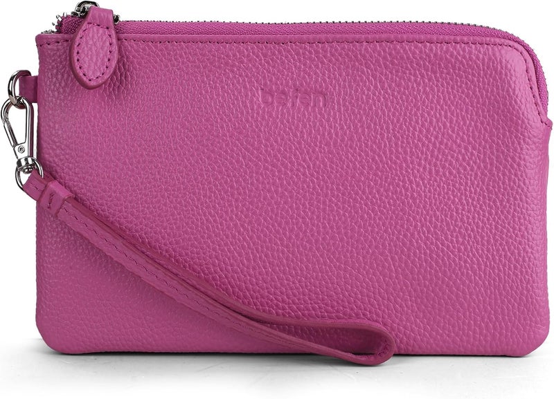 befen Genuine Leather Wristlet Clutch RFID Blocking Bag Cell Phone Wallet Purse Wristlet Wallet Purses and Handbags for Women - Image 1