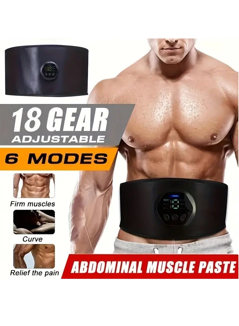 Gonice Abs Stimulator Fitness Belt And Abdominal Toner Equipment For Muscle Adult Women And Man At Home Workout Gym - Image 1