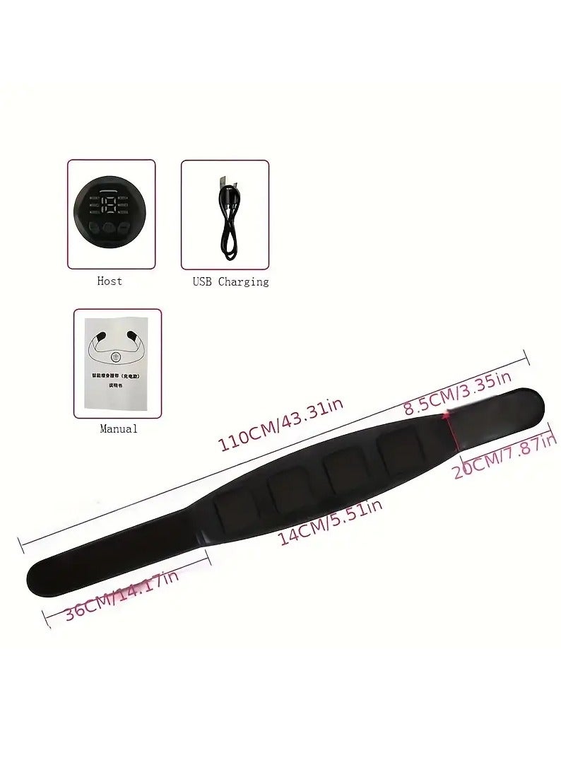Gonice Abs Stimulator Fitness Belt And Abdominal Toner Equipment For Muscle Adult Women And Man At Home Workout Gym - Image 3