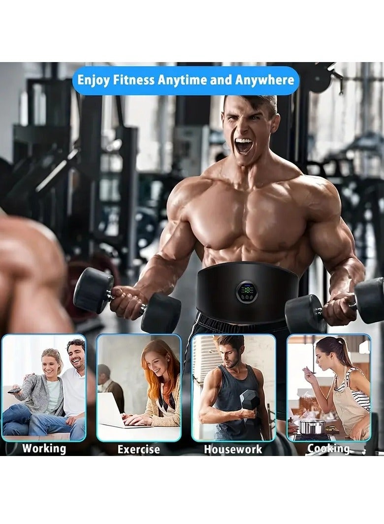 Gonice Abs Stimulator Fitness Belt And Abdominal Toner Equipment For Muscle Adult Women And Man At Home Workout Gym - Image 5