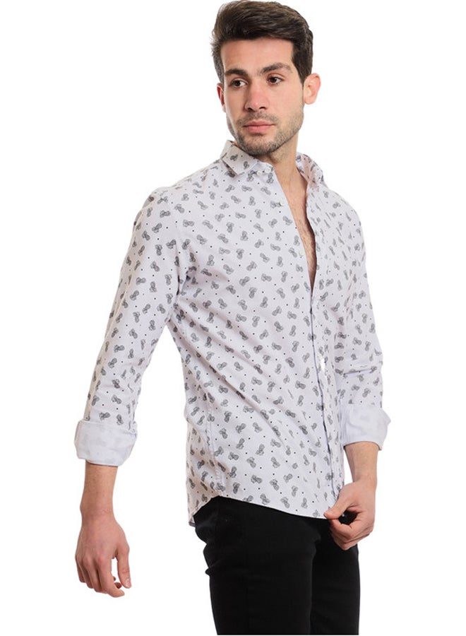 WHITE RABBIT Buttons Down Pineapple Long Sleeves Shirt - Image 2