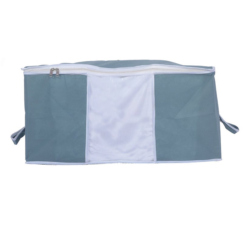 Kuber Industries 2 Piece Non Woven Under Bed Storage Organiser Set Grey VARUndb04 - Image 3