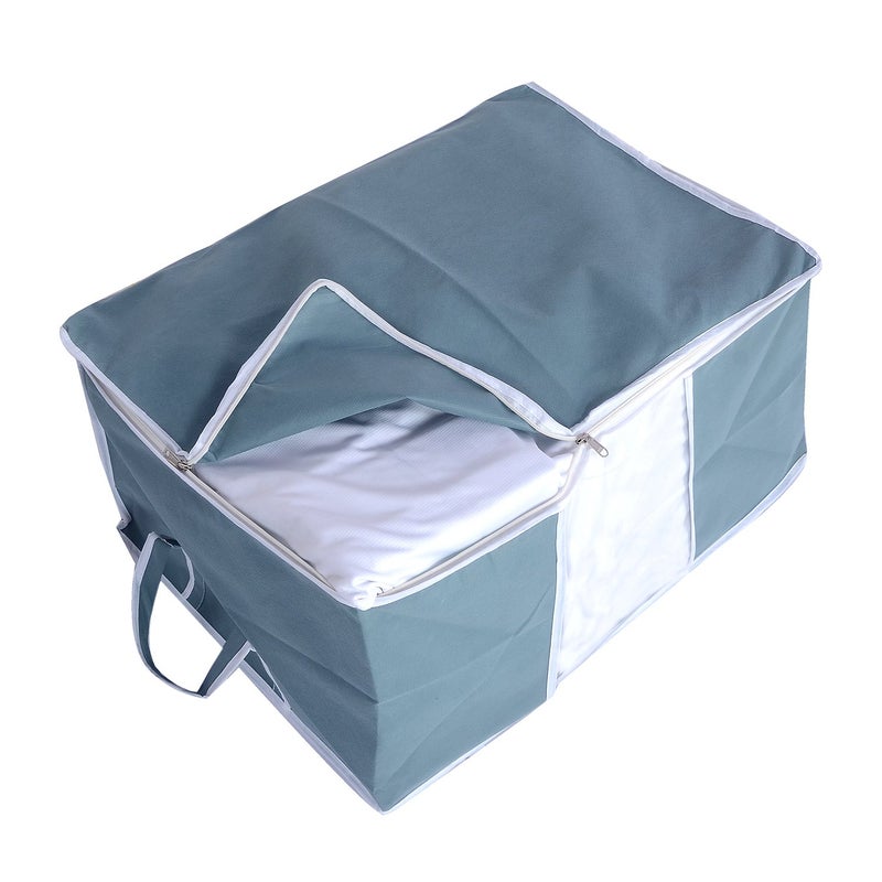 Kuber Industries 2 Piece Non Woven Under Bed Storage Organiser Set Grey VARUndb04 - Image 5