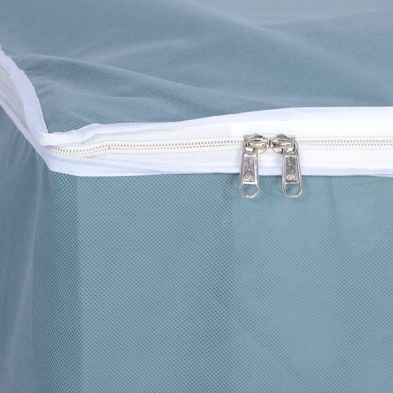 Kuber Industries 2 Piece Non Woven Under Bed Storage Organiser Set Grey VARUndb04 - Image 4