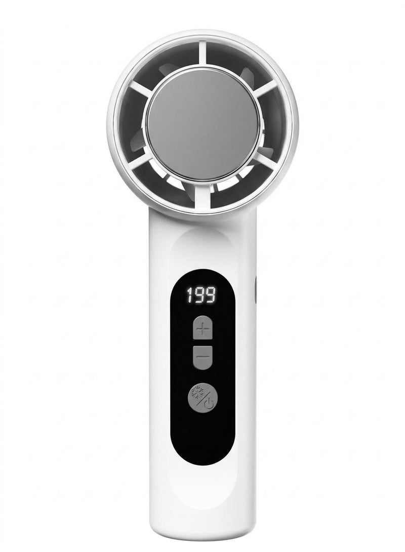 Portable Handheld Cooling Fan with Digital Display, Lightweight Personal Fan for Travel & Daily Use - Image 2