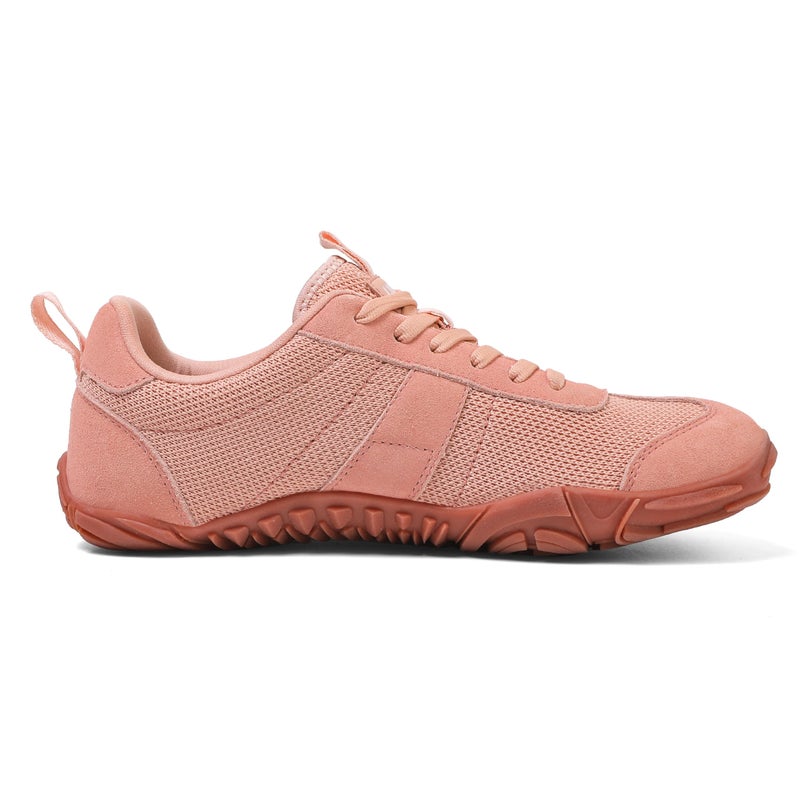 UBFEN Sneakers Barefoot Shoes for Womens Mens Minimalist Trail Running Hiking Comfortable Walking Pink Size US 8.5 Women/6.5 Men - Image 4