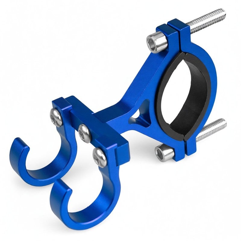 YSANAM Motorcycle Hook 50Kg Load Capacity Aluminum Alloy - L Size Blue Durable Bag Hook for Mountain Bikes Road Bikes Scooter - Image 1