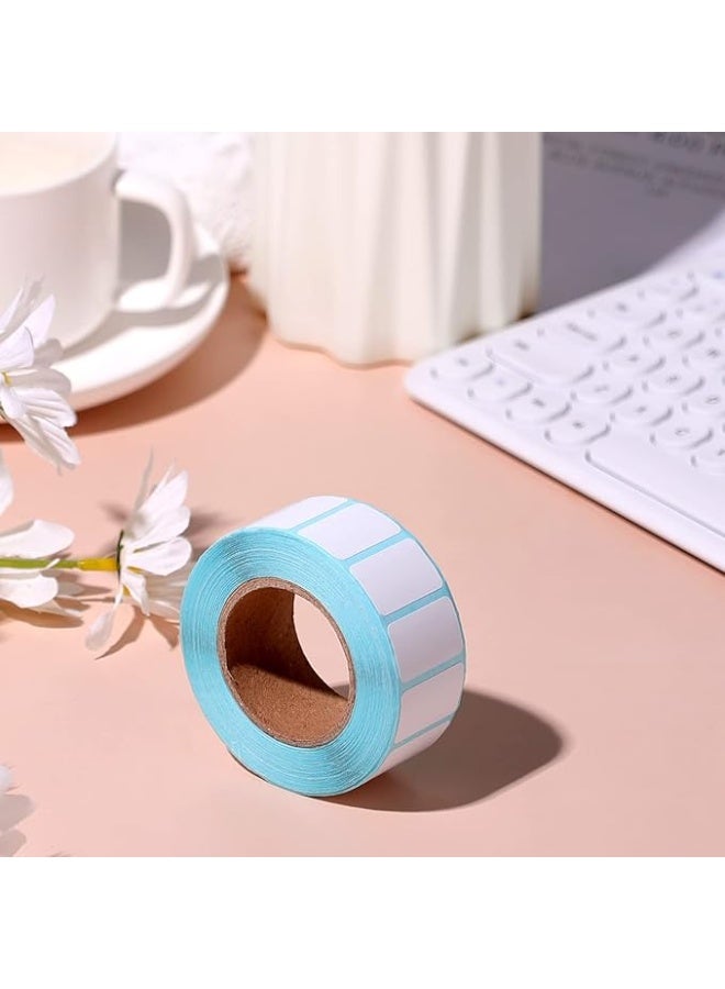 1 Roll / 1000pcs  White Rectangle Stickers Labels, Self-Adhesive Writable Container Sticker Blank Removable Labels for Containers Storage Bins Jars Bottles and Office Supplies - Image 2