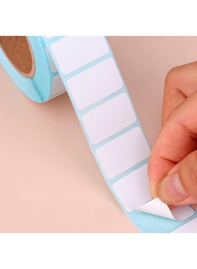 1 Roll / 1000pcs  White Rectangle Stickers Labels, Self-Adhesive Writable Container Sticker Blank Removable Labels for Containers Storage Bins Jars Bottles and Office Supplies - Image 5