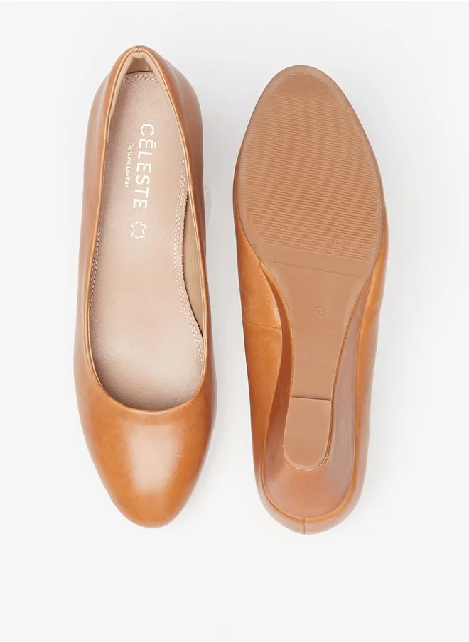 Celeste Women's Leather  Heeled Shoe