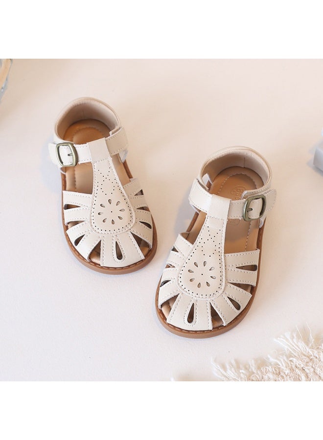 Genuine Leather Children's Summer Sandals - Soft Bottom Lolita Baby Shoes 