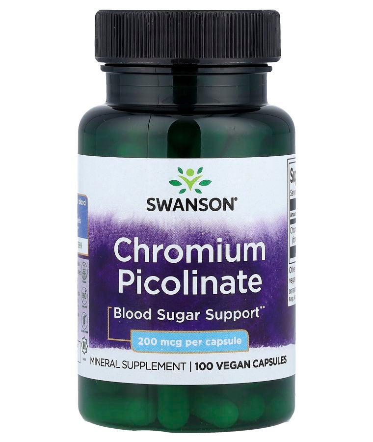 Chromium Picolinate 200 mcg 100 Vegan Capsules