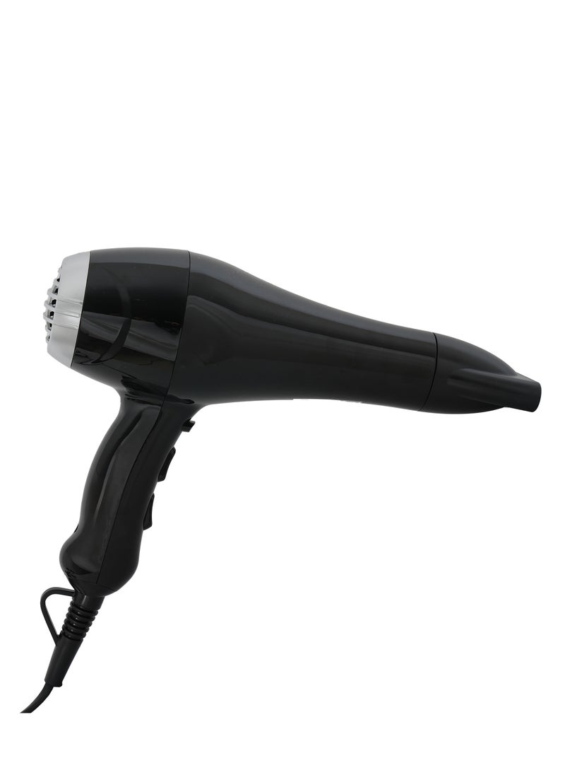 Hair Dryer With 2 Speed & 3 Heat Seating With Removable End Cap & Easy Clean, 2300w, Cool Shot Function With Concentrator, AF-2309HDBK, 1 Year Warranty